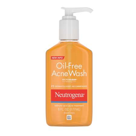 NEUTROGENA Neutrogena Oil-Free Acne Wash 6 oz., PK24 6811719